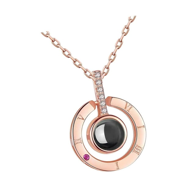 Collar de San Valentín para mujer. Elegante regalo para San Valentín. Rosa roja