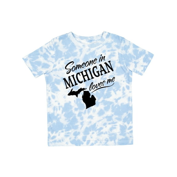 Inktastic Someone in Michigan Loves Me Boys or Girls Toddler T-Shirt