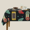thumbnail image 3 of Wukai Retro Video Game Waterproof Tablecloth for Kitchen Dining, Fits Square Tables for 2-4 Seats -60"x60", 3 of 7