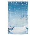 thumbnail image 2 of Deers Snow Trees Blue Blackout Curtain Panels Drapes Privacy Assured with Light Filtering Curtains for Living room Bedroom Bathroom Window, 2 of 6
