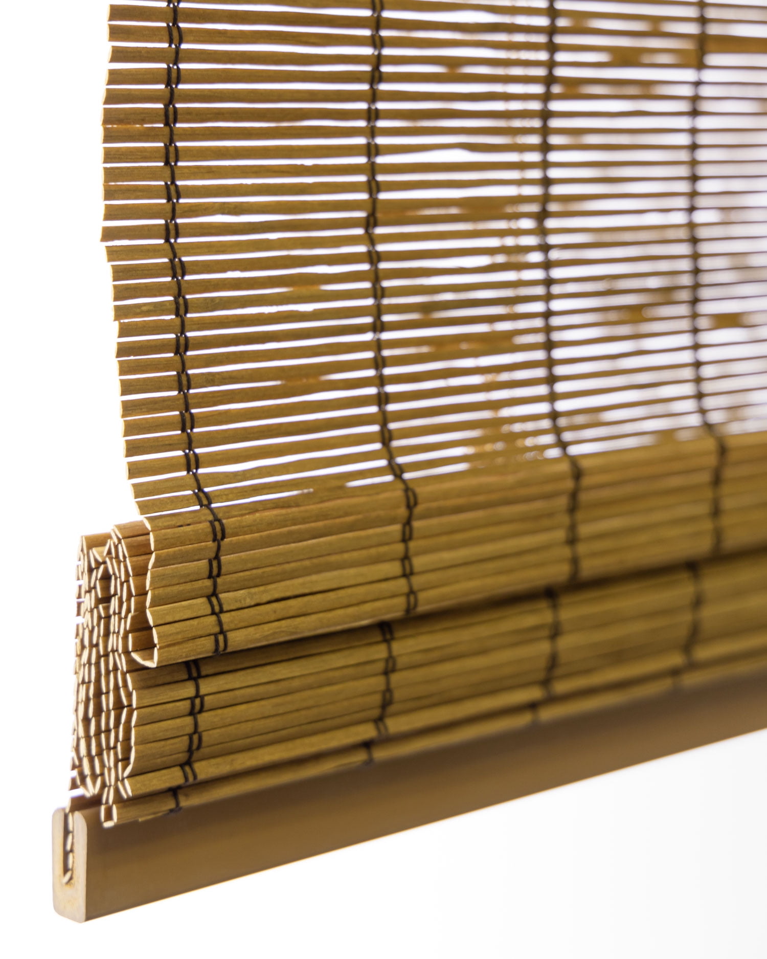 Chicology 31"W x 64"H Fox Cordless Bamboo Shades, Natural Woven Wood, Light Filtering, Safe for Kids & Pets