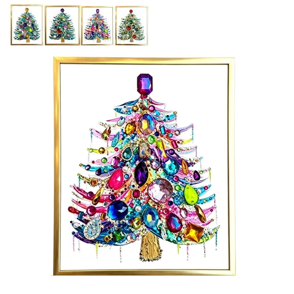 DIY Crystal Beaded Christmas Tree Handmade Kit-3D Bead Holiday Craft | Create Your Own Shining Holiday Decoration Ornament, Creative Handmade Tabletop Decor for Home Decor & Gifts