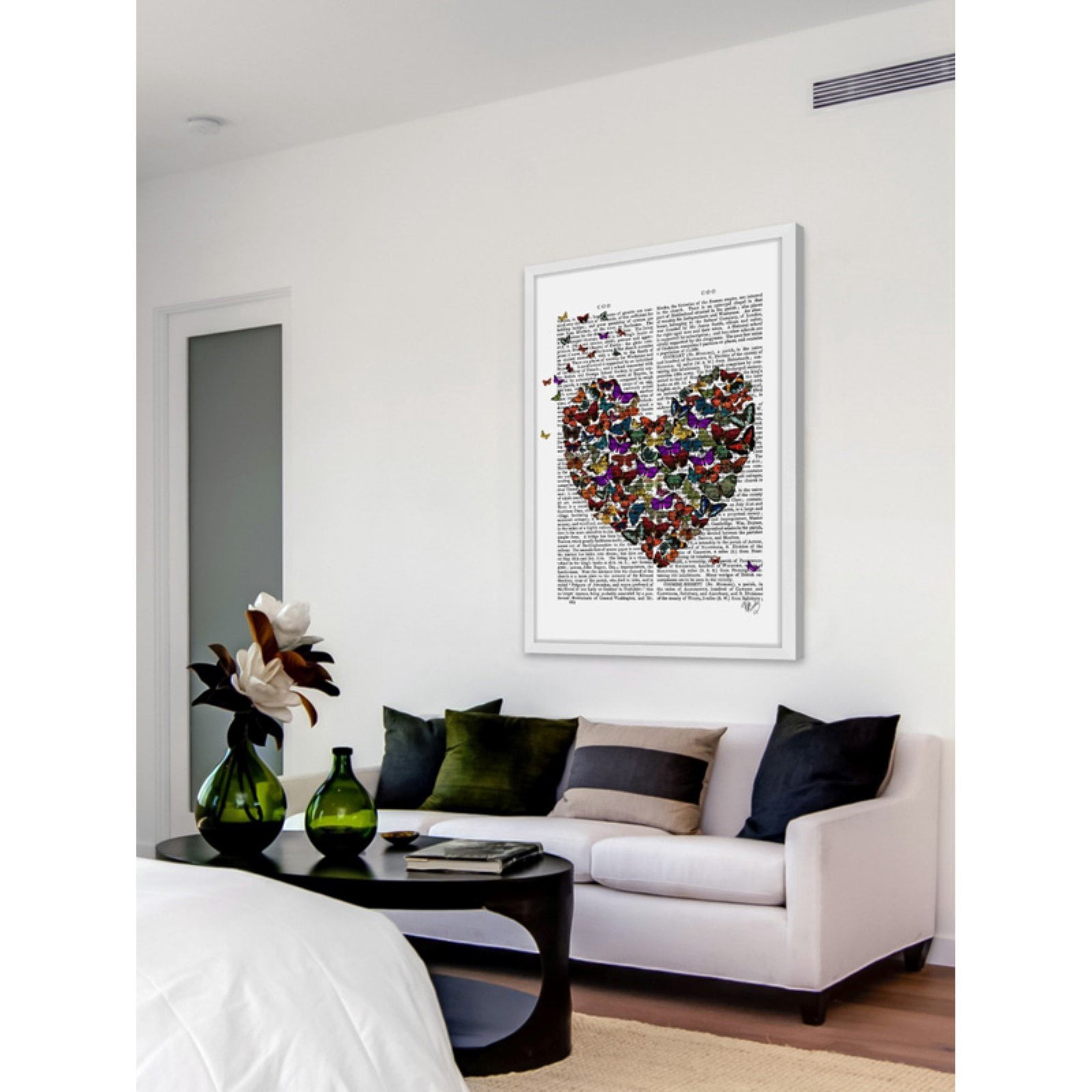 Marmont Hill "Butterfly Heart" Framed Painting Print