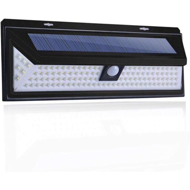 Solar Wall Light 118 LED 1000 Lumens with Motion Sensor IP65 Waterproof for Outdoor Garden