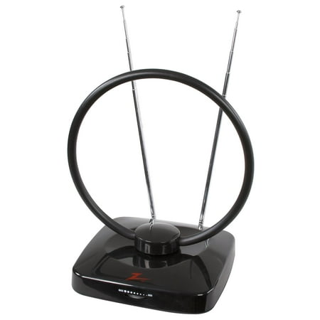 Zenith VN1ANTA20 Active Digital and Analog Di-Pole TV Antenna, 47 - 230 MHz VHF/470 - 860 MHz UHF