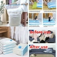 thumbnail image 5 of Vacuum Storage Bags, 11 Combo (10 Large Bags + Electric Pump), Space Saving, Fast Compression, Large Capacity, For Clothes, Quilts, Blankets, Bedding, 5 of 9