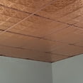thumbnail image 2 of FASÄDE Traditional 10 Decorative Vinyl 2ft x 2ft Lay in Ceiling Panel in Polished Copper (5 Pack), 2 of 5