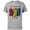 Athletic Heather, variant on Marvel Avengers Christmas Family Trip Merry & Bright Grandpa - Short Sleeve Cotton T-Shirt for Adults - Customized-White