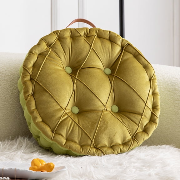 LACKUST Seat Cushion Clearance,Velvet Hip Office Chair Cushion,Office Chair Cushion for Butt,Yellow