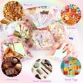 thumbnail image 7 of Iridescent Cellophane Bags with Colorful Ties, 100 PCS Holographic Bags, 5x7 Inch Plastic Clear Treat Bag Gift Candy Goodie Cookie Bag for Holiday Wedding Birthday Baby Shower Party Favor Supplies, 7 of 7