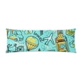 thumbnail image 1 of YUSDECOR Summer Travel Pattern Body Pillow Pillowcase Pillow Protector Cushion Cover 20x60 Inch, 1 of 2