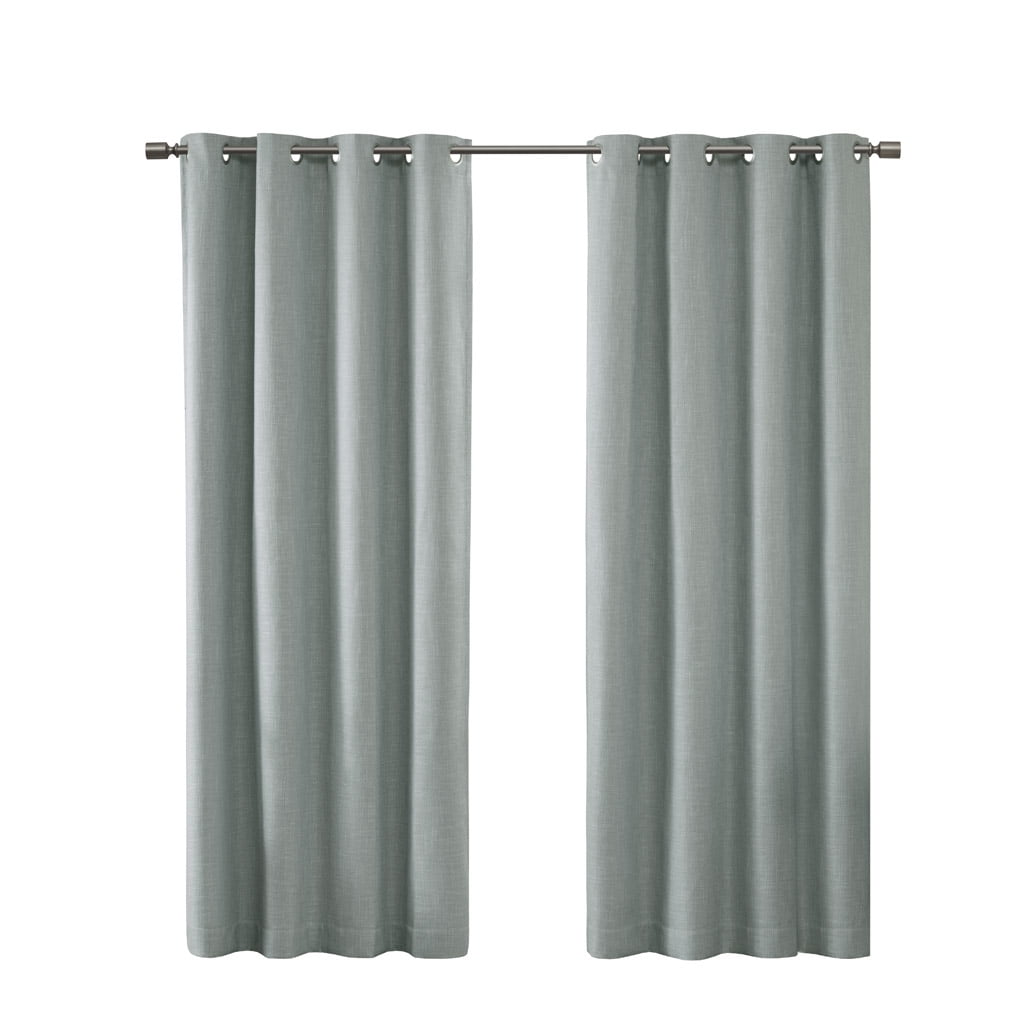 MAYEERTY 1 Pc Printed Heathered Blackout Grommet Top Curtain Panel