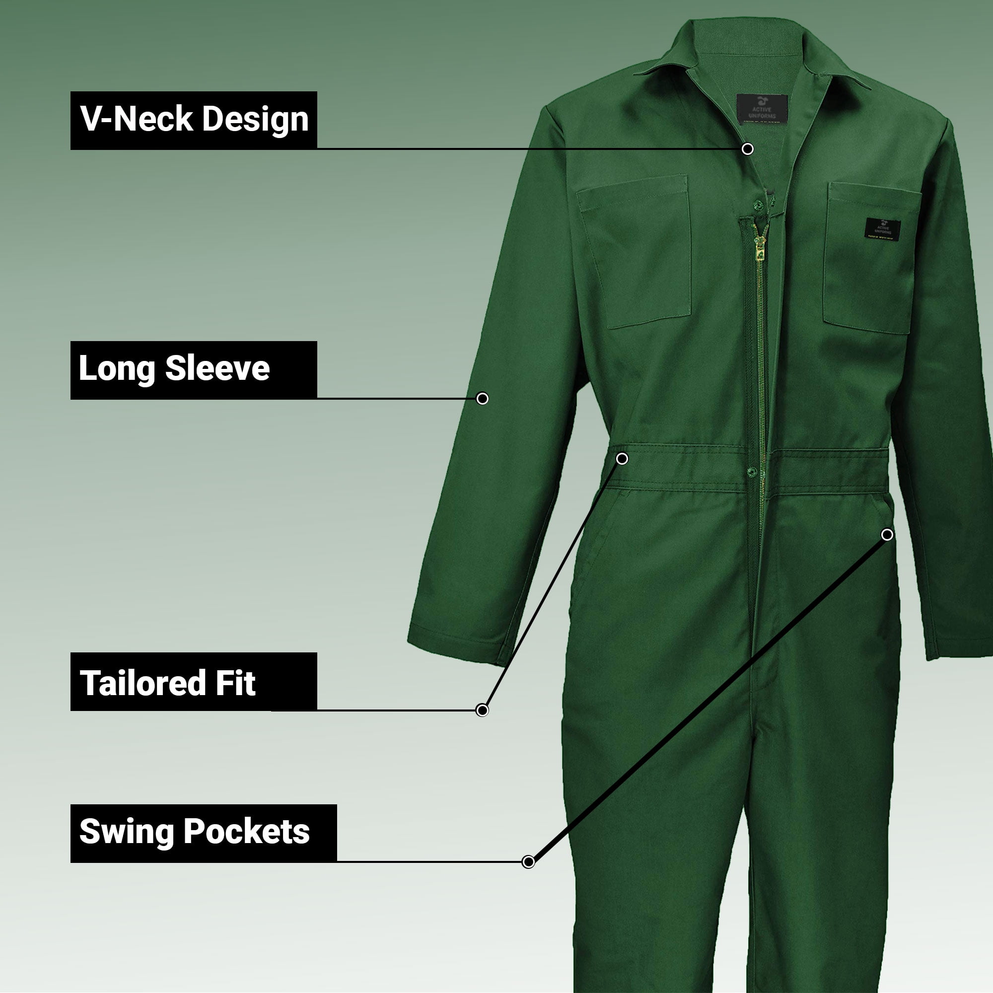 ACTIVE UNIFORMS Overall Workwear Men Long Sleeve Coveralls
