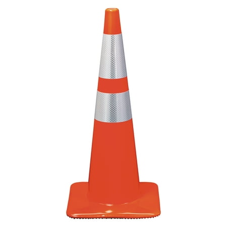 - 3M Reflective Safety Cone, 12 3/4 x 12 3/4 x 28, Orange