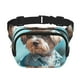 thumbnail image 1 of Balery Stylish Dog in Denim Outfit Mochila Cinturón para Mujeres y Hombres, Bolsa de Cintura Impermeable de Doble Capa con Correa, 1 of 9