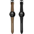 thumbnail image 2 of XIHAMA 2Pack Watch Band Compatible for Samsung Galaxy Watch 6 40mm 44mm /6 Classic 43mm 47mm Band, Hybrid of Leather and Silicone Watch Band for Galaxy Watch 6 5 4, Black&Brown, 2 of 7