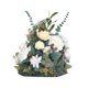 thumbnail image 1 of Bola de flores artificiales, arreglo de ramo, decoraciones de seda para bodas en casa champán, 1 of 8