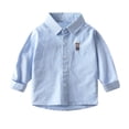 thumbnail image 1 of Toddler Girls Button Down Shirts Button Down Boys Graduation Shirts Uniform Shirt 2-3 Years, 1 of 6