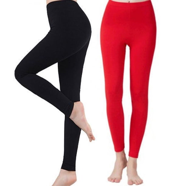 Leggings con forro polar para mujer: pantalones de yoga de cintura alta para invierno