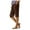 Coffee, variant on Youmylove Womens Casual Shorts Solid Color Baggy Drawstring Pants With Pockets Elastic Waist Knee-Length Shorts For Women Stylish Work Trousers