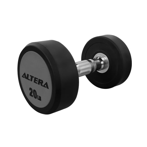 Mancuernas Redondas Altera Altera PAR-MBN De Acero Y Forro de Neopreno 20 Lb 2 Pz