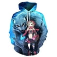 thumbnail image 3 of Sudadera con capucha con estampado 3D de lobo animal para hombre y mujer, moda informal de gran tamaño, sudaderas con capucha estilo hip hop Harajuku, 3 of 5