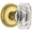 Lifetime Brass, variant on Grandeur Newbcc_Psg_238_Cs Baguette Crystal Solid Brass Passage Door Knob Set - Brass