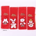 thumbnail image 4 of Injueey Funda de encaje para botella de vino de Navidad, pegatina de letras de oso de alce, manga protectora, ropa de botella de vino de Navidad, bolsa Kits de decoración para fiestas Alce Injueey HA068787-01, 4 of 6