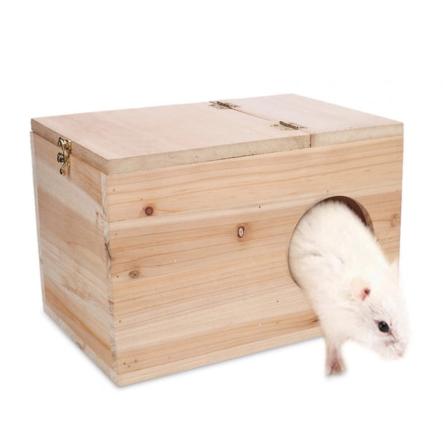 Maison de Nidification en Bois, Boîte de Reproduction pour Animaux de Compagnie de Conception de Forme Naturelle Humanisée Résistante à l'Usure, pour Écureuil de Planeur de Sucre de Cochon d'Inde de Hamster