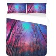 thumbnail image 3 of FMSHPON 3 Piece Bedding Set Starry night in the woods Twin Size Duvet Cover with 2 Pillowcase for Home Bedding Room Decoration, 3 of 5