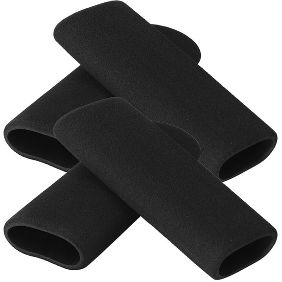 4 Pcs Handle Sponge Grips Easy Installation Motorcycle Grips 12X2.1X2.1CM Black