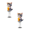 F, variant on PEIBang 2Pcs Cute Cat Bobblehead Car Dashboard Decoration,Acrylic Spring Dashboard Decor for Car Accessories