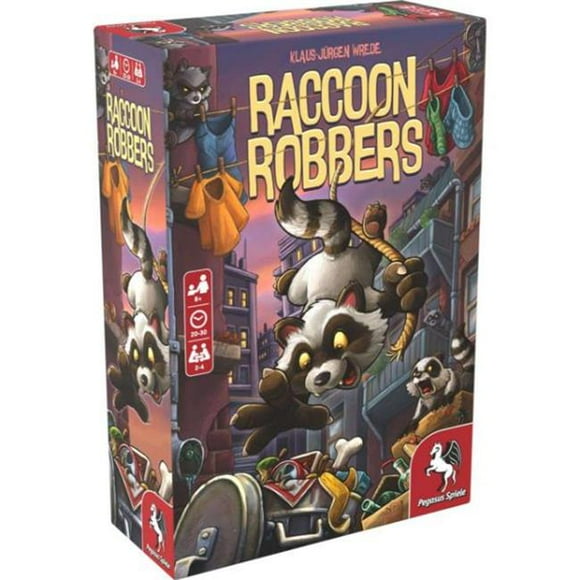 Pegasus Spiele PES52156U Raton Laveur Voleurs USA Édition Jeu de Plateau