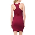 thumbnail image 4 of MixMatchy Women's Fitted Sleeveless Sexy Bodycon Round Neck Mini Dress, 4 of 7