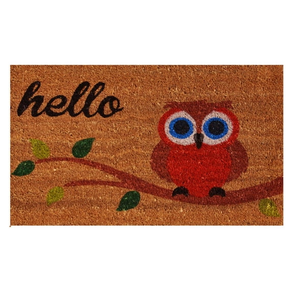 Calloway Mills Elf Owl Hello Outdoor Doormat