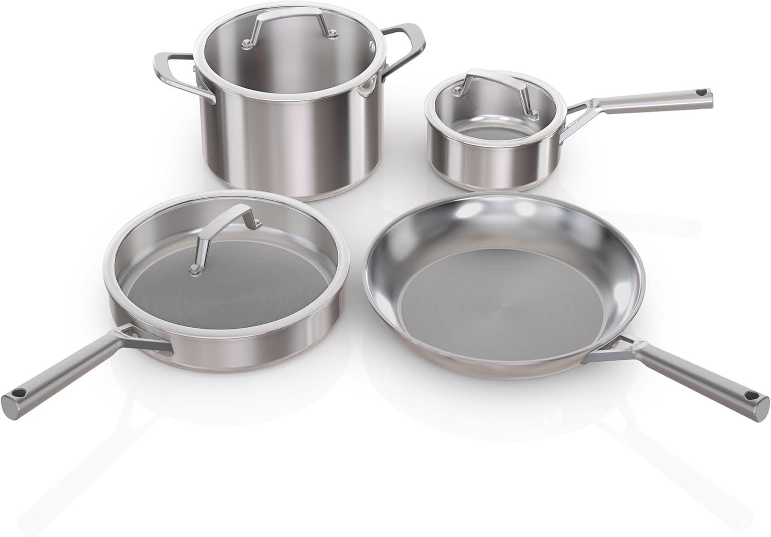 Cuisinart MCP-7N MultiClad Pro 7-Piece Stainless-Steel Induction