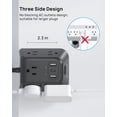 thumbnail image 3 of Barre d'Alimentation avec Parasurtenseur USB C Pince de Bureau Multiprise Station de Charge avec Prises & Ports USB ft Prise Plate Rallonge Intérieure pour Bureau à Domicile, 3 of 8