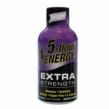 2X - 5-Hour Grape Extra Strength Energy Drink Shot Bottle