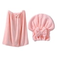 thumbnail image 6 of HongHeng Set of 2 Womens Wrap Towel with Hair Towel Bath Towel Wrap Shower Dress Towel Spa Wraps for Women's Bathrobe, 6 of 8