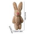 thumbnail image 2 of ZMYFlora Easter Plush Bunny With Jointed Limbs Stuffed Animal Toy For Birthday Cake Wedding Decoration Easter Basket Stuffers Party Favor Gift,Beige, 2 of 5