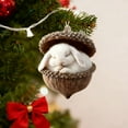 thumbnail image 5 of Animal Acorn Ornaments Forest Themed Christmas Tree Decorations 2D Acrylic Pine Cones Animals Figures Hanging for Xmas Party Home Decor, 5 of 6