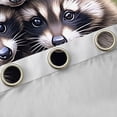 thumbnail image 4 of Homewish Cute Raccoon Blackout Curtains Set of 2 (52x84 Each),Zoo Animal Window Curtains,Sweet Cherry Curtains and Drapes For Girl Boys,Ultra Soft Home Decor, 4 of 6