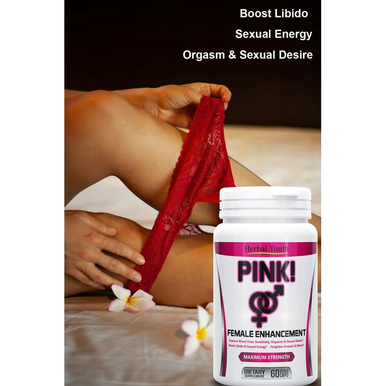 PINK Female Sensual Enhancement Supplement Max Strength 60 Capsules