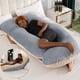 thumbnail image 2 of Almohada para el Embarazo,Almohada de Maternidad en Forma de U,Brinda Soporte para Todo el Cuerpo,Múltiples Formas de Uso,Mejor Compañero para Mujeres Embarazadas Descansen, 2 of 7