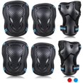 thumbnail image 1 of Kids/Adult Skateboard Elbow and Knee Pads Wrist Guard Protector 6 in 1 Protective Gear Set Ice Roller Skating Cycling Riding Scooter Skateboard Bicycle Inline Skating, 1 of 7