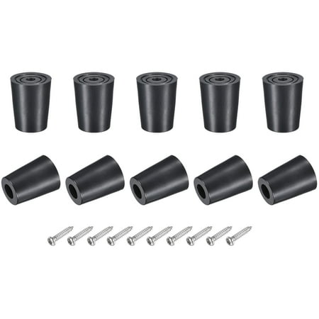 

Uxcell 1.22 H x 0.94 W Rubber Bumper Feet with Stainless Steel Washer and Screws 10Pack