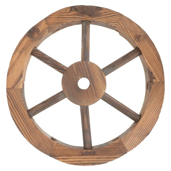 Worgeous Wall Art Wheel Ornament Wooden Wall Decor Decorative