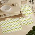 thumbnail image 6 of 4Pcs Hot Pink Chevron Pattern Shower Curtain Sets, Bathroom Set Decor with Non-Slip Bath Mat, Toilet Lid Rug and Contour Mat, 72 x 72inch, 6 of 8