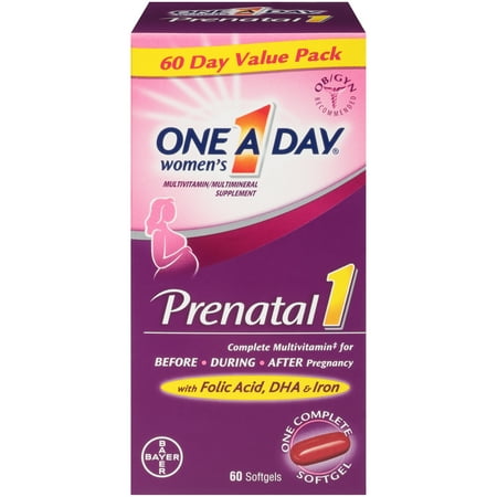 Orchid Vitamins - One A Day Women's Prenatal 1 Multivitamins, 60 Count