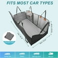thumbnail image 2 of Dog Car Seat Cover for Back Seat Waterproof Extender Dog Seat Cover for Travel Hammock Grey Black, 2 of 7